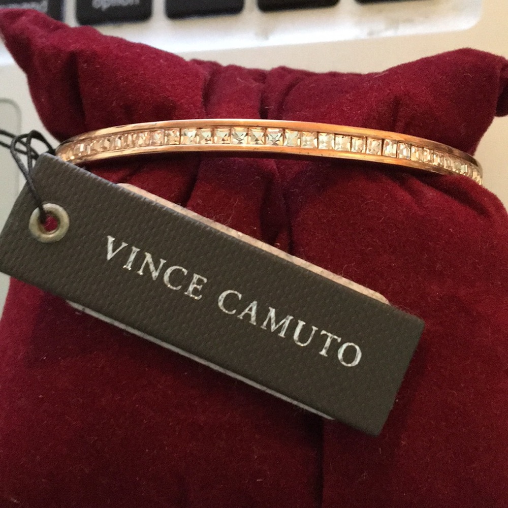 Vince Camuto Rose Gold Crystal Bangle
